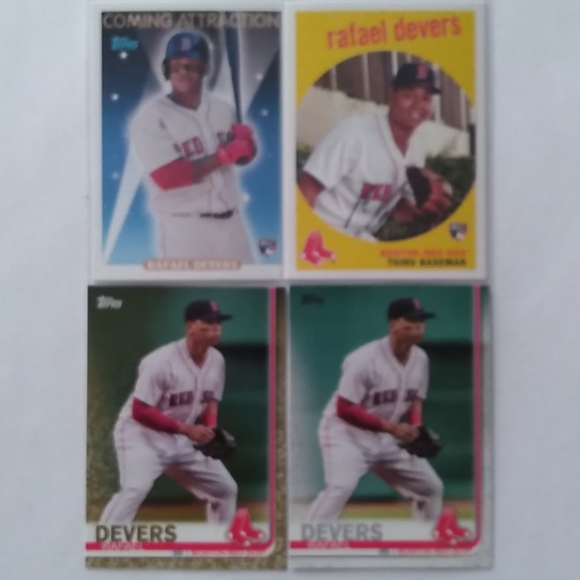2/$20 Topps Rafael Devers 4 Card LOT